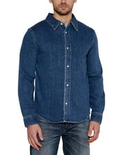 CALVIN KLEIN CK JEANS Chemise en jean à manches longues coupe régulière - Chemises pour hommes