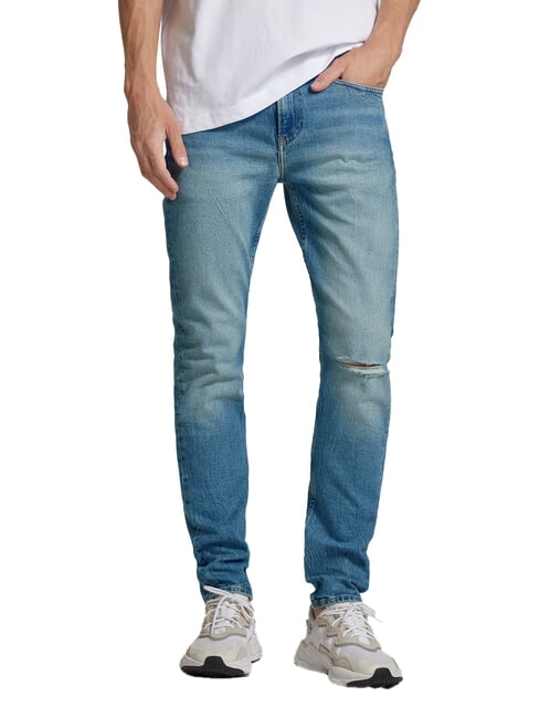CALVIN KLEIN CK JEANS Jean slim avec déchirures denim - Jeans