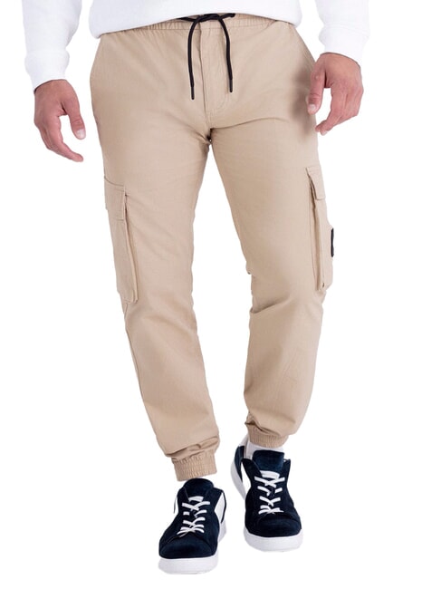 CALVIN KLEIN CK JEANS Pantalon cargo coupe skinny travertins - Jeans