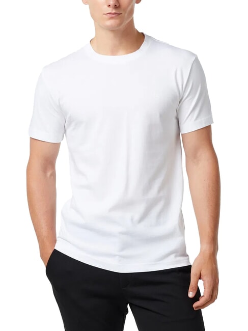 CALVIN KLEIN CK JEANS T-shirt en coton à manches courtes blanc brillant - T-shirt