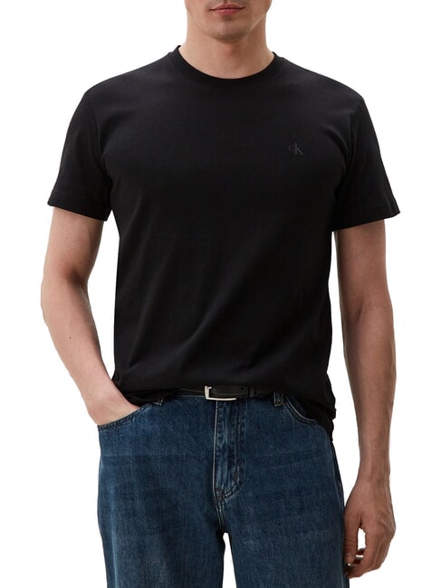 CALVIN KLEIN CK JEANS T-shirt en coton à manches courtes ck noir - T-shirt