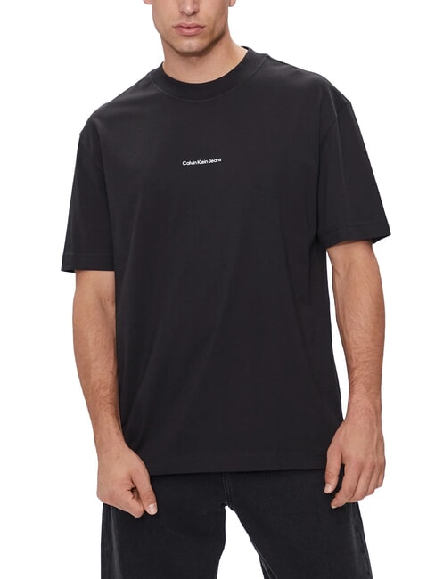 CALVIN KLEIN CK JEANS T-shirt à manches courtes coupe régulière ck noir - T-shirt