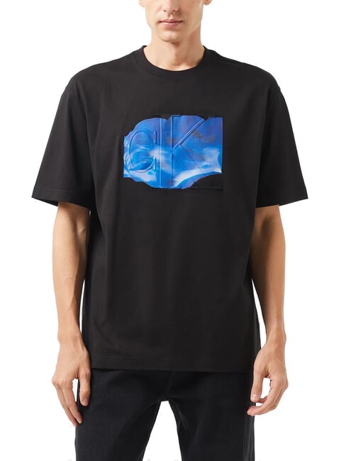 CALVIN KLEIN CK JEANS T-shirt à manches courtes Euphoric en relief ck noir - T-shirt