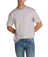 CALVIN KLEIN CK JEANS T-shirt coupe régulière avec broderie Box Tee gris mouette - T-shirt - 1