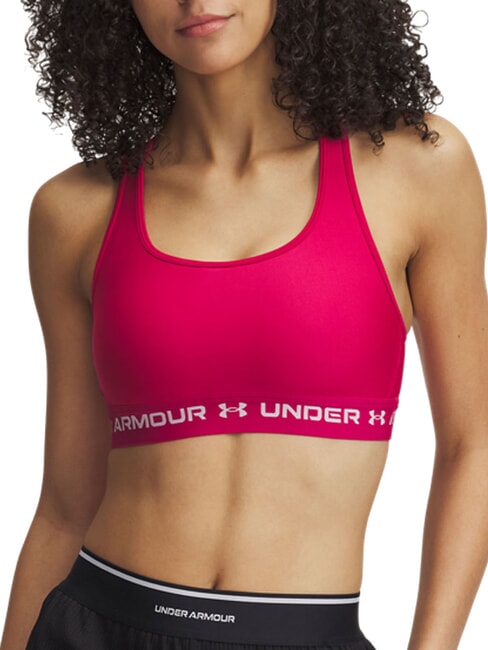 UNDER ARMOUR CROSSBACK MID soutien-gorge de sport fuchsia ombré - Sous-vêtements pour femmes