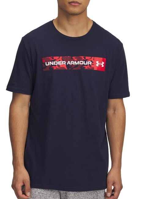 UNDER ARMOUR CAMO CHEST T-shirt à manches courtes bleu marine de minuit - T-shirt