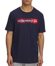 UNDER ARMOUR CAMO CHEST T-shirt à manches courtes bleu marine de minuit - T-shirt - 1
