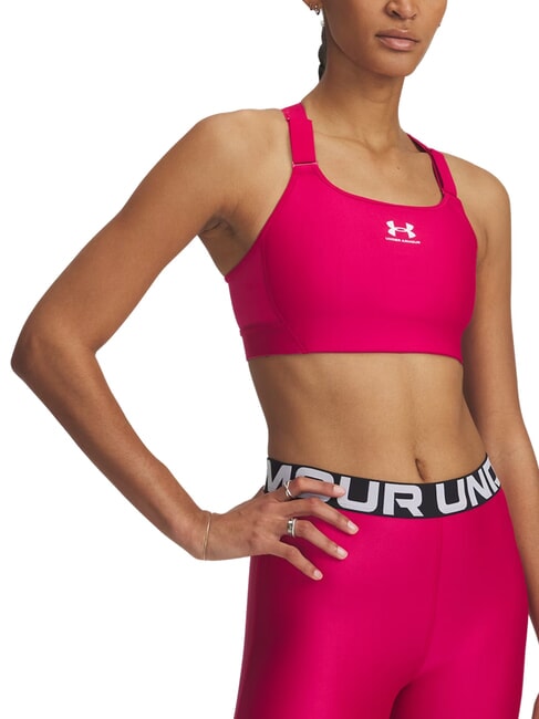 UNDER ARMOUR HEATGEAR HIGH soutien-gorge de sport fuchsia ombré - Sous-vêtements pour femmes