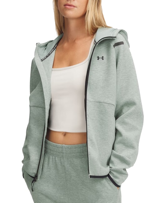 UNDER ARMOUR UNSTOPPABLE Sweatshirt à capuche vert de silice - Sweat-shirts pour femmes