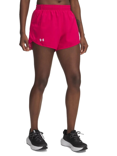 UNDER ARMOUR FLY BY 3  fuchsia ombré - Pantalon