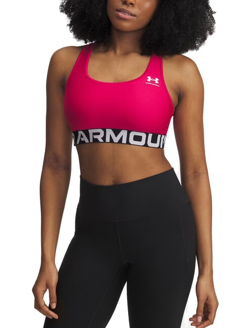 UNDER ARMOUR HG MID soutien-gorge de sport fuchsia ombré - Sous-vêtements pour femmes