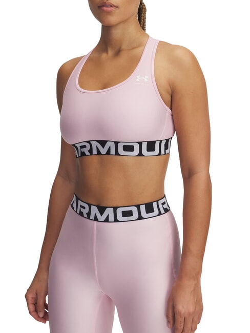 UNDER ARMOUR HG MID soutien-gorge de sport rose prime - Sous-vêtements pour femmes