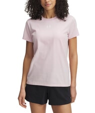 UNDER ARMOUR RIVAL CORE T-shirt rose prime - T-shirt - 1
