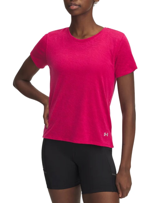 UNDER ARMOUR LAUNCH T-shirt fuchsia ombré - T-shirt