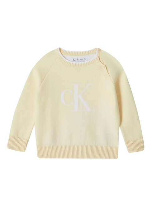 CALVIN KLEIN CK KIDS Sweat-shirt à col rond avec boutons rémanence - Bébé Sweat