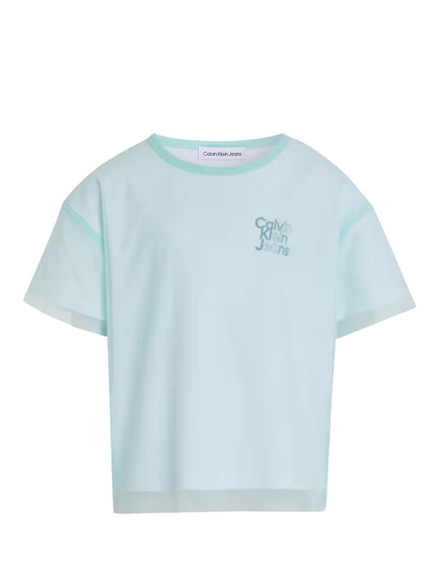 CALVIN KLEIN CK KIDS T-shirt à manches courtes teinte bleue - Tee-shirt enfant