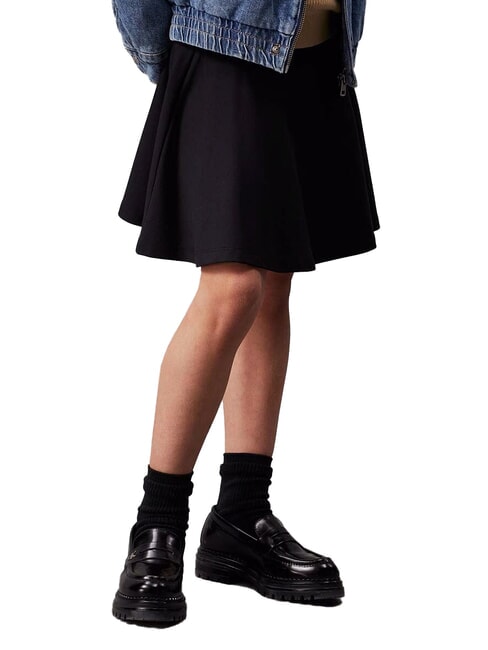 CALVIN KLEIN CK KIDS Jupe courte à taille élastique ck noir - Jupes pour petites filles