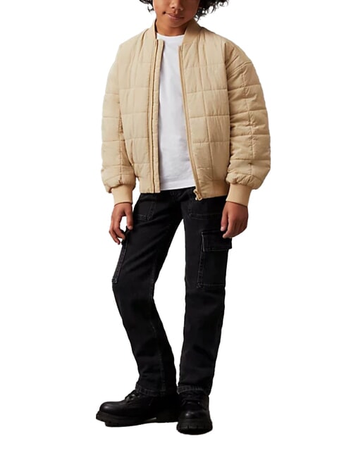 CALVIN KLEIN CK KIDS Jeans pour enfants avec poches gris anthracite rgd - Pantalons pour enfants