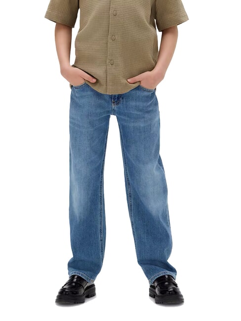 CALVIN KLEIN CK KIDS Jeans larges pour enfants héros bleu délavé - Pantalons pour enfants