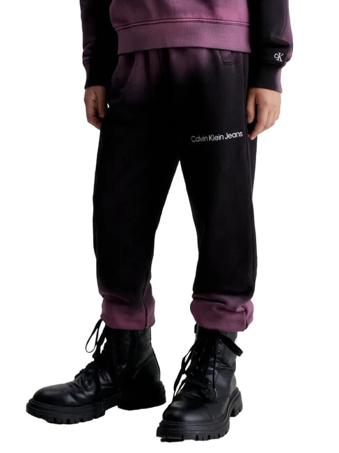 CALVIN KLEIN CK KIDS Pantalons de survêtement pour enfants pulvérisation dégradée AOP - Survêtements pour enfants