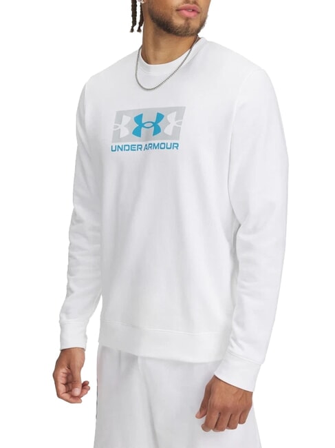 UNDER ARMOUR RIVAL TERRY Sweat-shirt blanc - Pulls molletonnés
