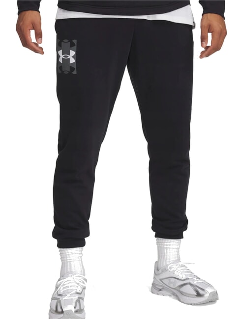 UNDER ARMOUR RIVAL TERRY Pantalon de sport noir - Costumes de sport pour hommes