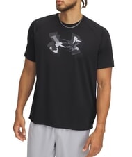 UNDER ARMOUR TECH PRINT T-shirt noir - T-shirt - 1