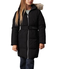 CALVIN KLEIN CK KIDS Doudoune longue pour fille avec capuche ck noir - Bébé Vestes - 1