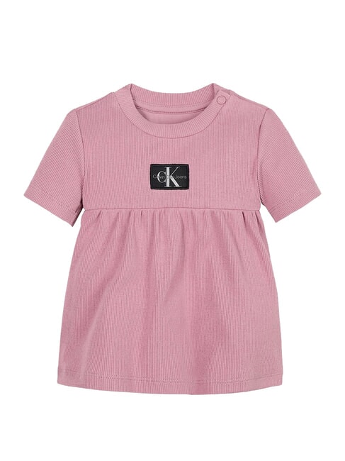 CALVIN KLEIN CK KIDS Robe bébé fille digitale pourprée - Robes pour petites filles