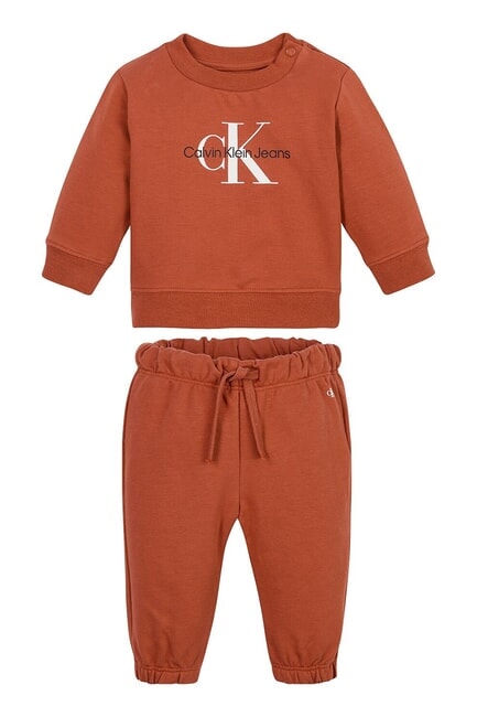 CALVIN KLEIN CK KIDS Sweat-shirt et pantalon pour bébé auburn - Barboteuses et tenues pour bébé