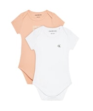 CALVIN KLEIN CK KIDS Lot de 2 bodies bébé - Barboteuses et tenues pour bébé
