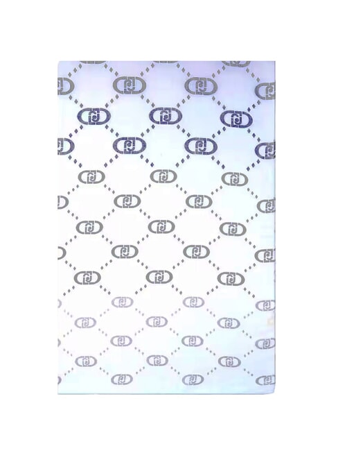 LIUJO LOGO Écharpe dégradée avec logo intégral denim léger - Écharpes