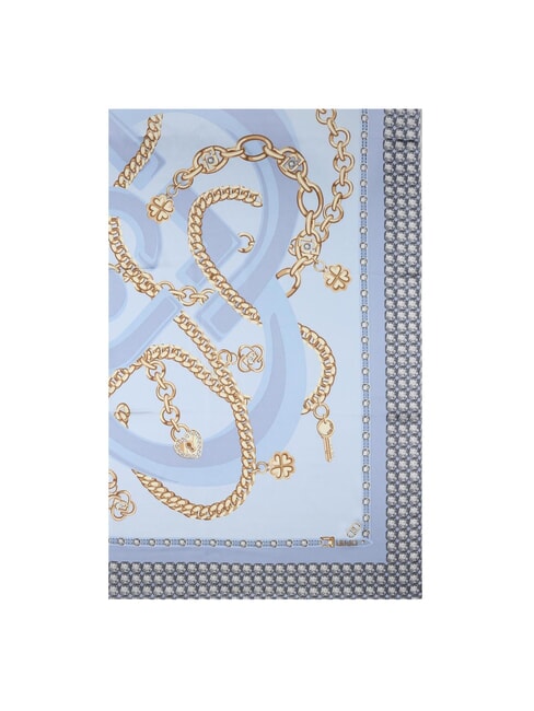 LIUJO MIX PRINT Écharpe avec imprimé all-over chaîne en denim léger - Écharpes