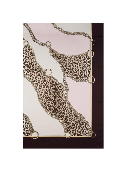 LIUJO MIX PRINT Écharpe avec imprimé all-over animalier rouge aubergine - Écharpes