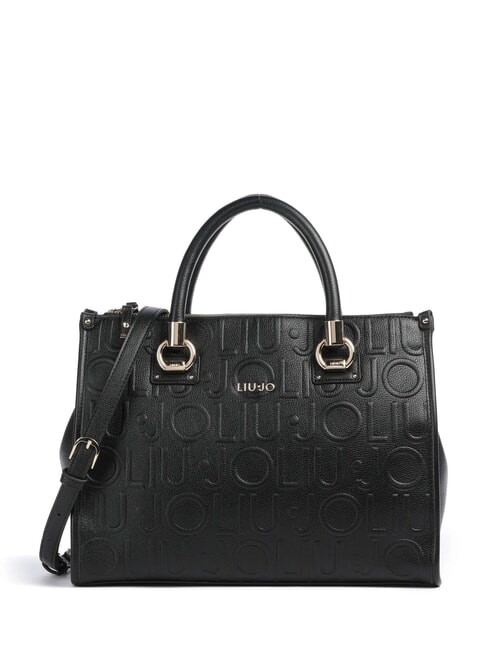 LIUJO MANHATTAN Sac cartable moyen avec logo NOIR - Sacs pour Femme