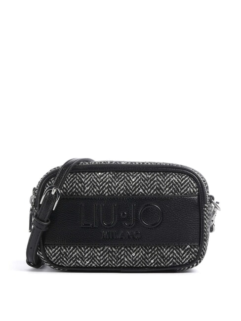 LIUJO RIDHI Mini sac bandoulière en tissu à chevrons NOIR - Sacs pour Femme