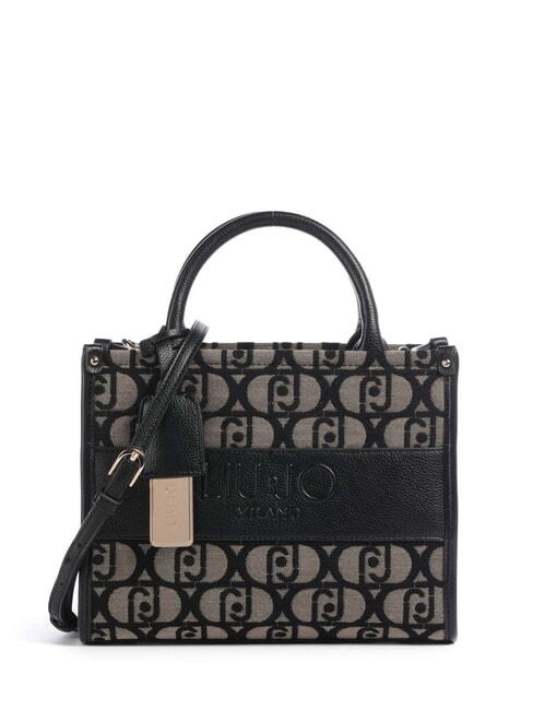 LIUJO RIDHI Sac fourre-tout en tissu avec bandoulière NOIR - Sacs pour Femme