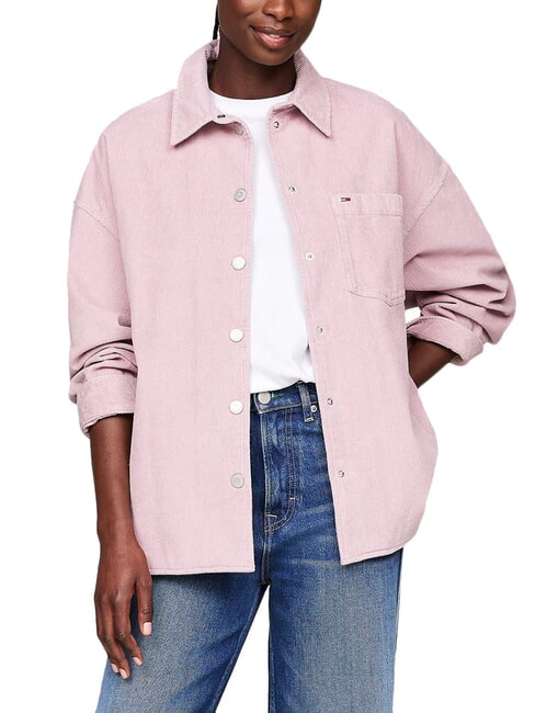 TOMMY HILFIGER TH JEANS chemise en coton raisin de la vallée - Chemises