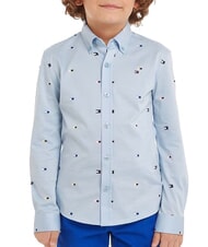 TOMMY HILFIGER TH KIDS chemise en coton à manches longues - chemises pour enfants