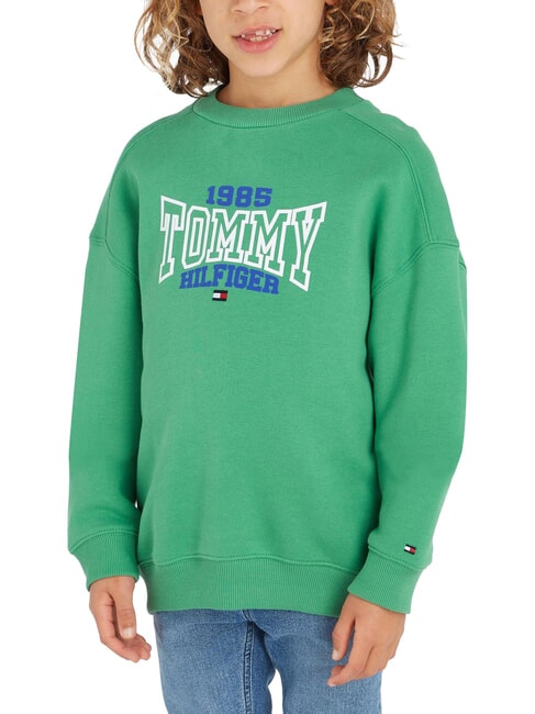 TOMMY HILFIGER TH KIDS Sweat-shirt en coton mélangé vert côtier - Bébé Sweat