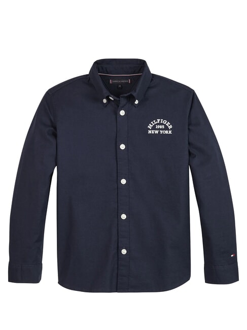 TOMMY HILFIGER TH KIDS New York chemise en coton ciel du désert - chemises pour enfants