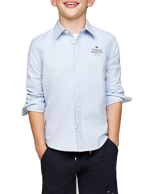 TOMMY HILFIGER TH KIDS chemise à manches longues bleu venteux - chemises pour enfants