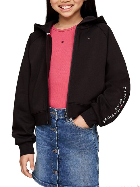 TOMMY HILFIGER TH KIDS Sweatshirt à capuche noir - Bébé Sweat