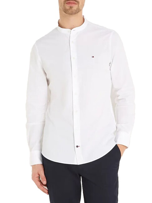 TOMMY HILFIGER TH  chemise en coton pour homme blanc optique - Chemises pour hommes