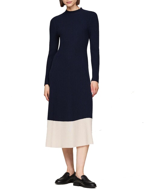 TOMMY HILFIGER TH  Robe en laine ciel du désert - Vêtements femme