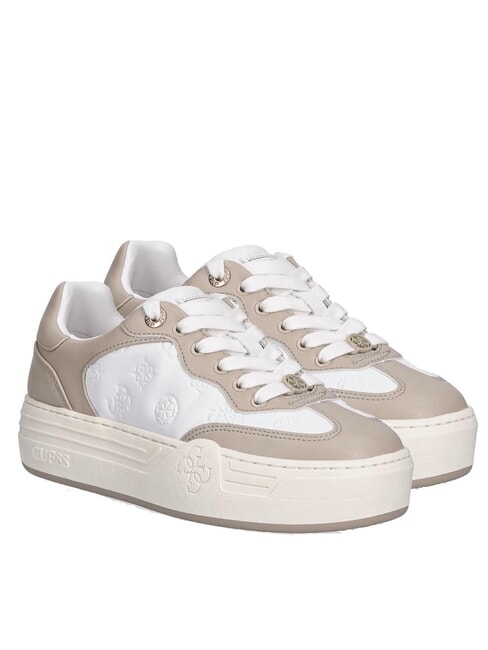 GUESS SWOLE Baskets blanc beige - Chaussures Femme