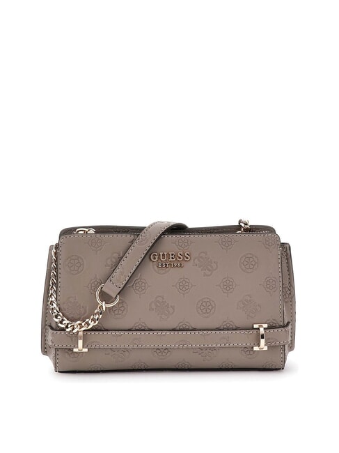 GUESS ZARELA  Sac à bandoulière logo taupe foncé - Sacs pour Femme