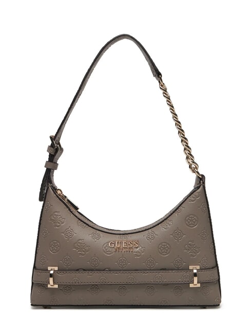 GUESS ZARELA  Sac à bandoulière logo taupe foncé - Sacs pour Femme