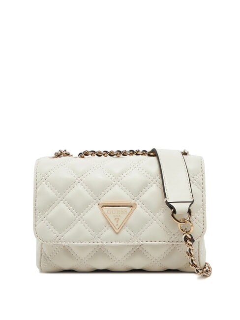 GUESS GIULLY Mini sac matelassé à rabat OFFWHITE - Sacs pour Femme