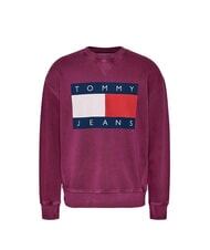 TOMMY HILFIGER TH JEANS Flag Sweat-shirt en coton raisin de la vall&eacute;e - Pulls molletonn&eacute;s - 1